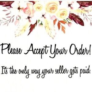 Please accept your purchase so your seller can be paid for the holidays!